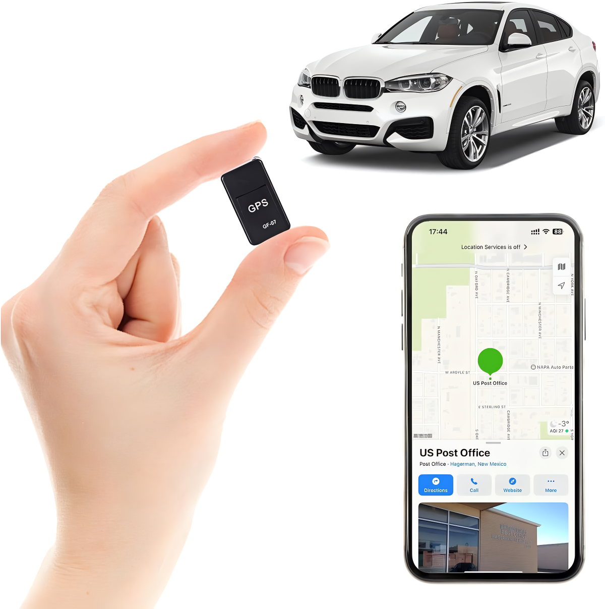 Compacte GPS Tracker met Magneet Real-Time Voertuigvolgsysteem Wereldwijd Gebruik Waterdicht 180 Dagen | Sansoti