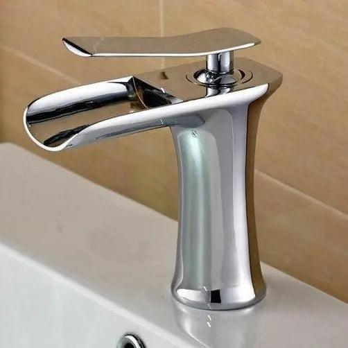 Badkraan Goud Eengreeps Wastafelkraan met Keramische Cartridge Waterbesparend | Sansoti