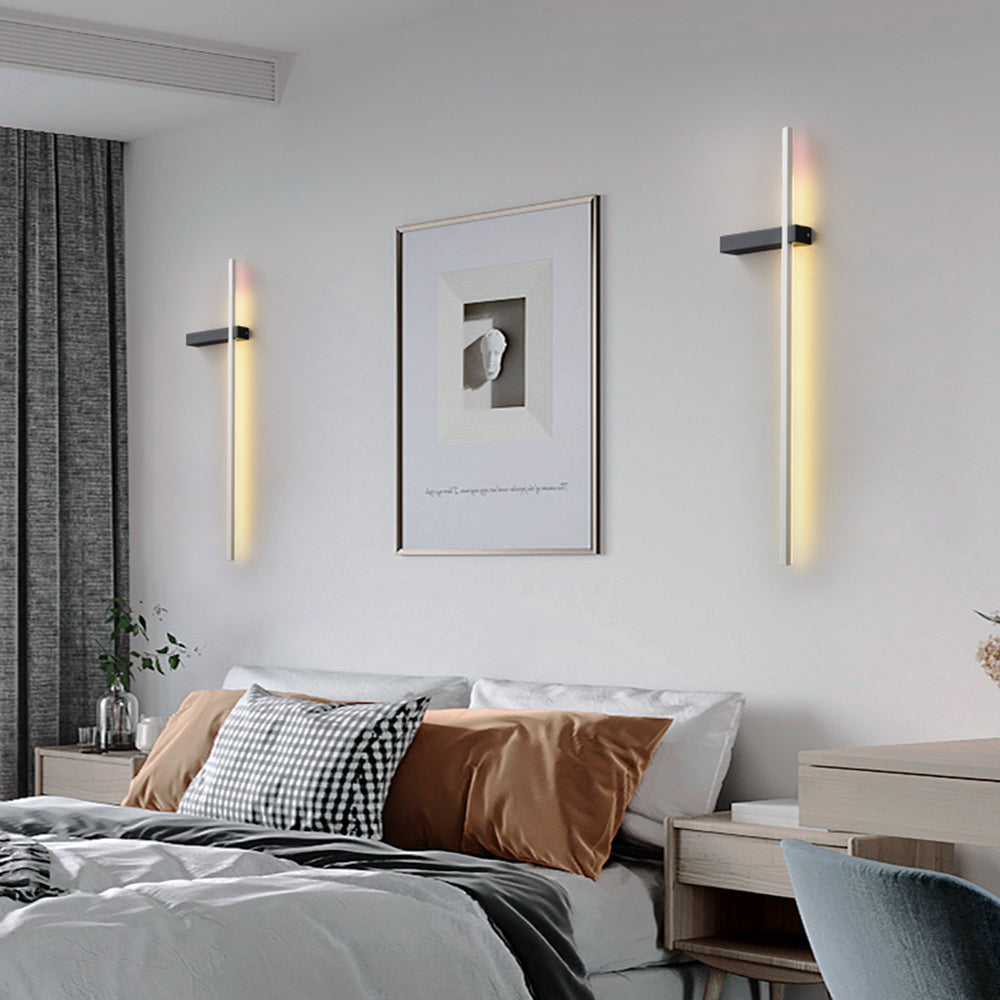 Linear Wall Lamp Multicolor Minimalist Metal Acrylic LED 60/90cm Dining Room Living Room Study | Sansoti