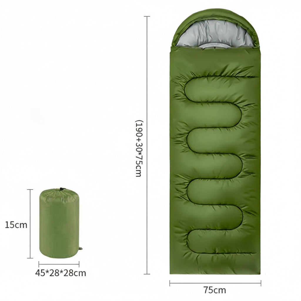 Envelop Slaapzak Thermisch Gewatteerd Polyester Camping Hiking Outdoor Reizen Warm Comfortabel Seizoenen | Sansoti