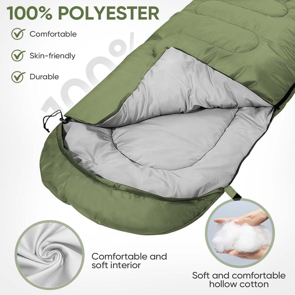 Envelop Slaapzak Thermisch Gewatteerd Polyester Camping Hiking Outdoor Reizen Warm Comfortabel Seizoenen | Sansoti