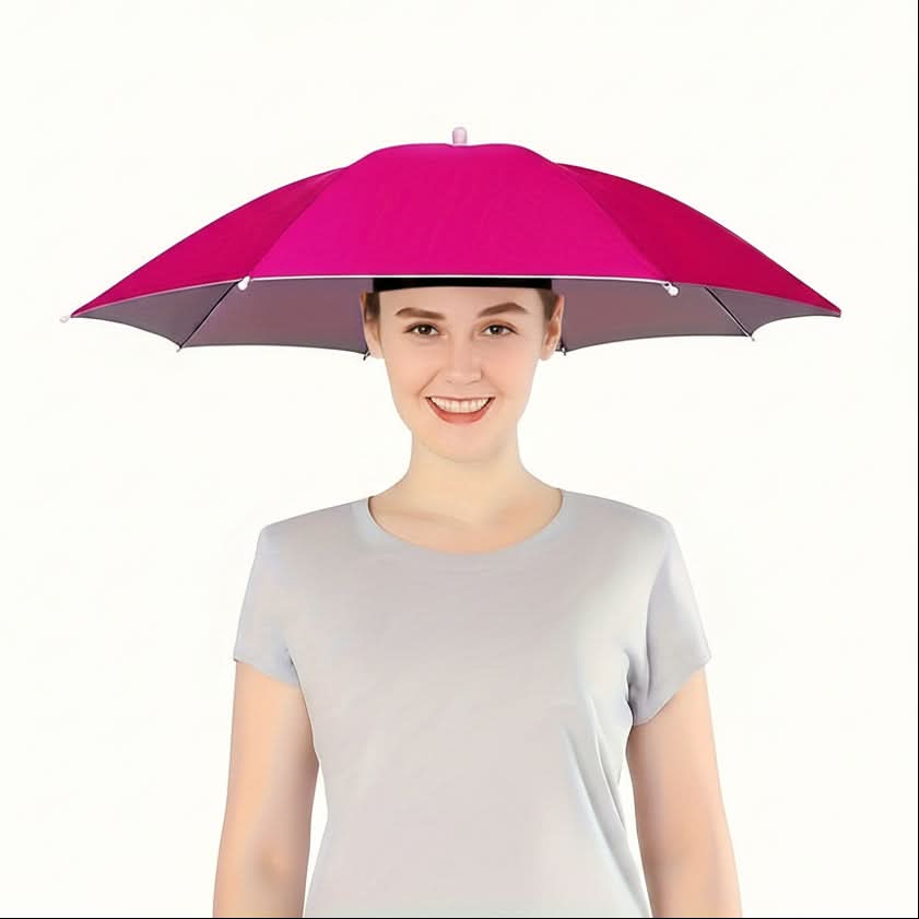 Umbrella Hat Hands-Free Sun Protection Garden Walking Fishing Beach Camping Foldable UV Filter Head Umbrella | Sansoti