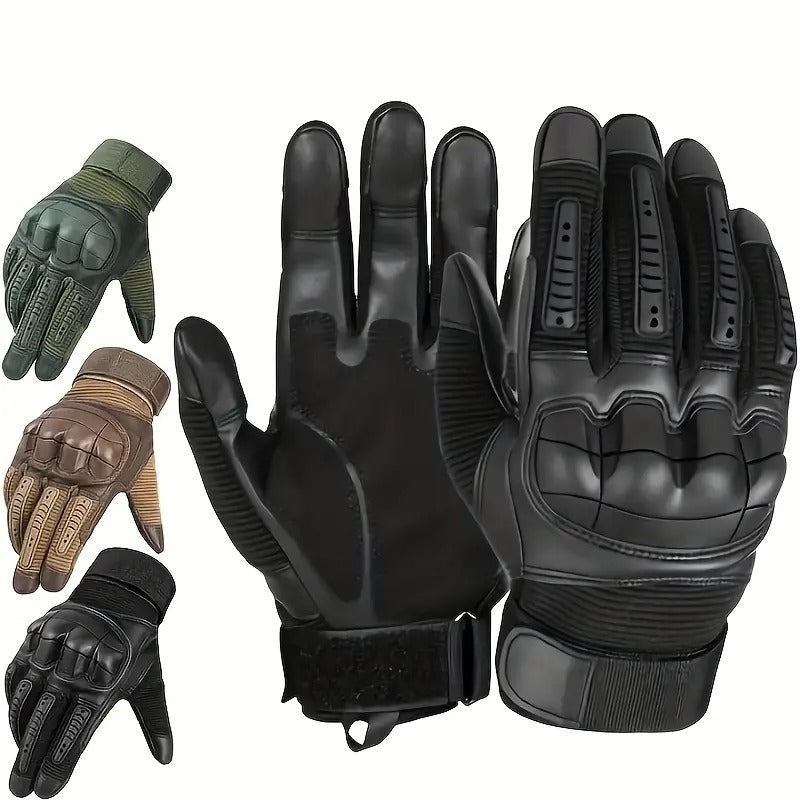 Tactiele Werkhandschoenen met Versterkte Knokkels Volledige Vingers Heavy Duty Bescherming voor Outdoor | Sansoti