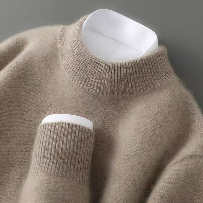 Luxe Kasjmieren Trui met Opstaande Kraag - Tijdloze Elegante Bovenkleding voor Dames en Heren Winter | Sansoti