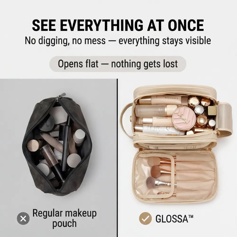 Make-up Organizer met Penseelopberging – Afklappende Opening, 25+ Producten | Sansoti