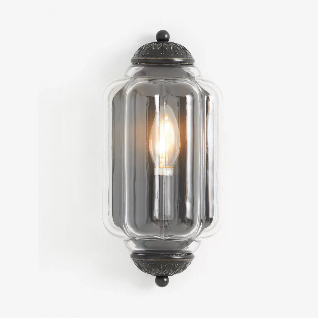 Vintage Wandlamp met Melkglazen Kap en Antieke Afwerking voor Sfeervolle Verlichting | Sansoti