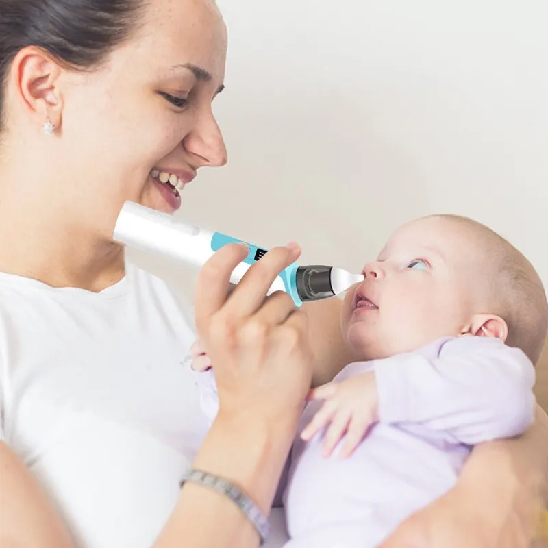 Elektrische Babyneusspuiger met Anti-Reflux Mechanisme – Veilige Neusreiniger voor Baby's | Sansoti
