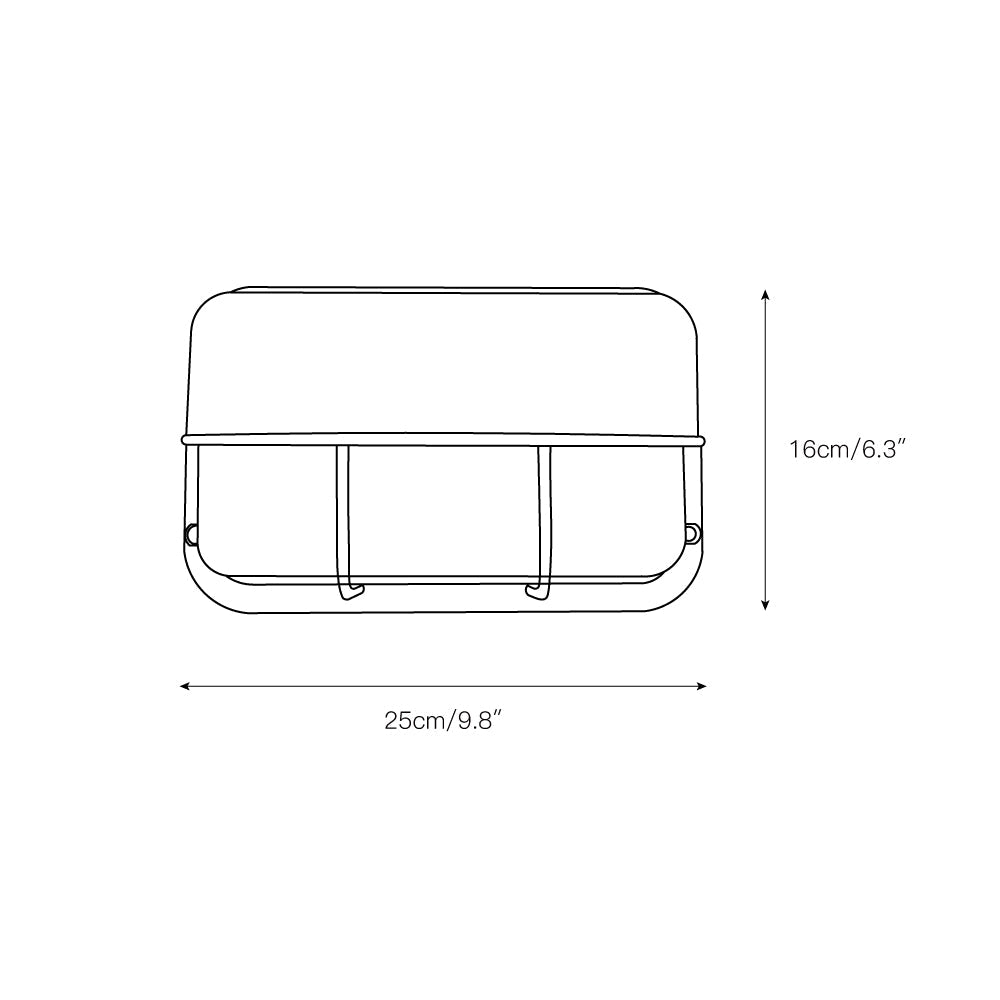 Nautische Außenwandleuchte Bulkhead mit Opalglas und Aluminiumgehäuse für Fassade und Eingang | Restfield