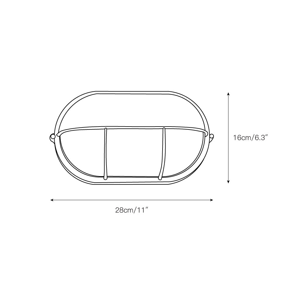 Nautische Außenwandleuchte Bulkhead mit Opalglas und Aluminiumgehäuse für Fassade und Eingang | Restfield