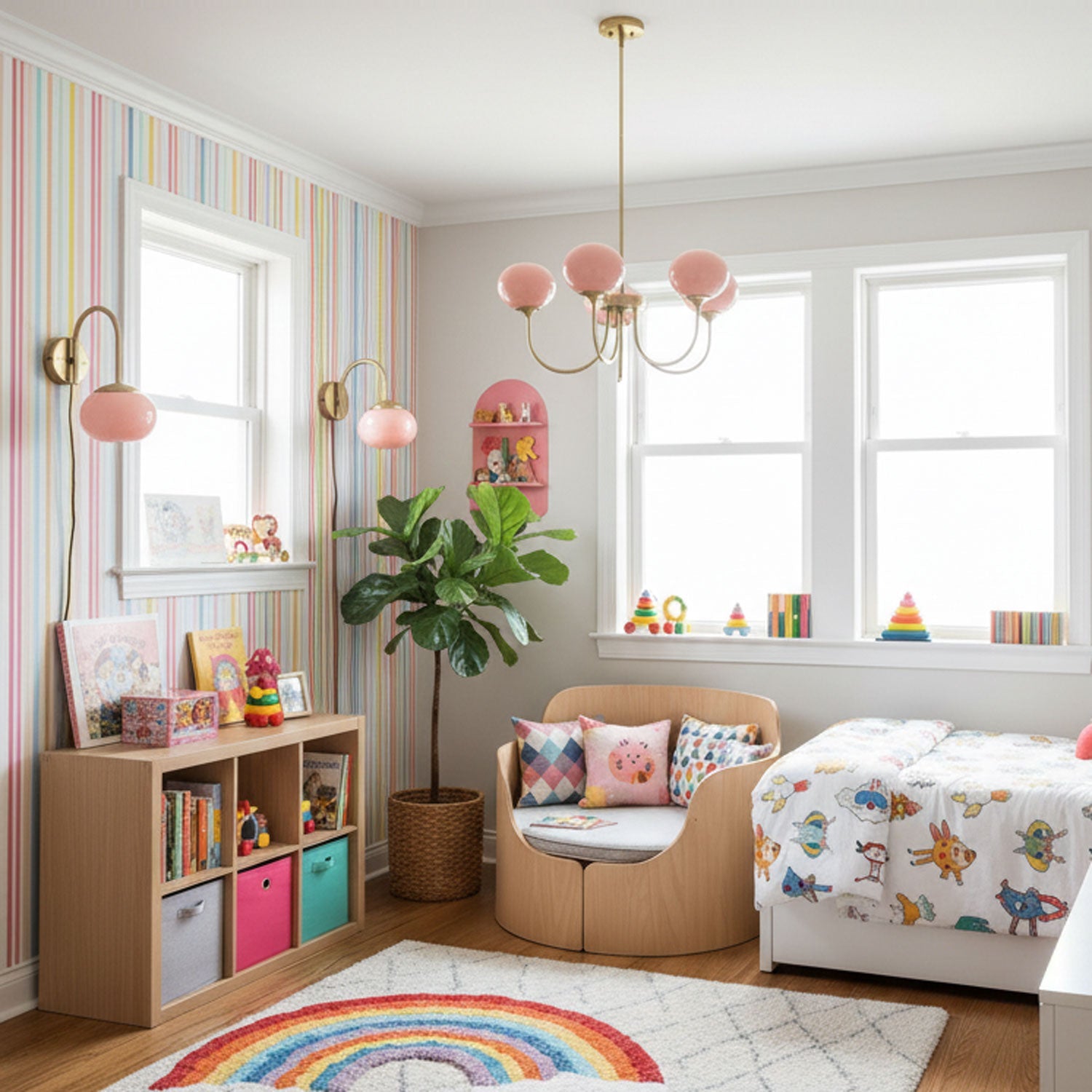 Glaskronleuchter mit rosa, weißen oder cremefarbenen Kugeln und goldenem oder verchromtem Rahmen, moderner Design-Kronleuchter mit 3 oder 5 Lichtquellen für Wohn- und Esszimmer | Restfield