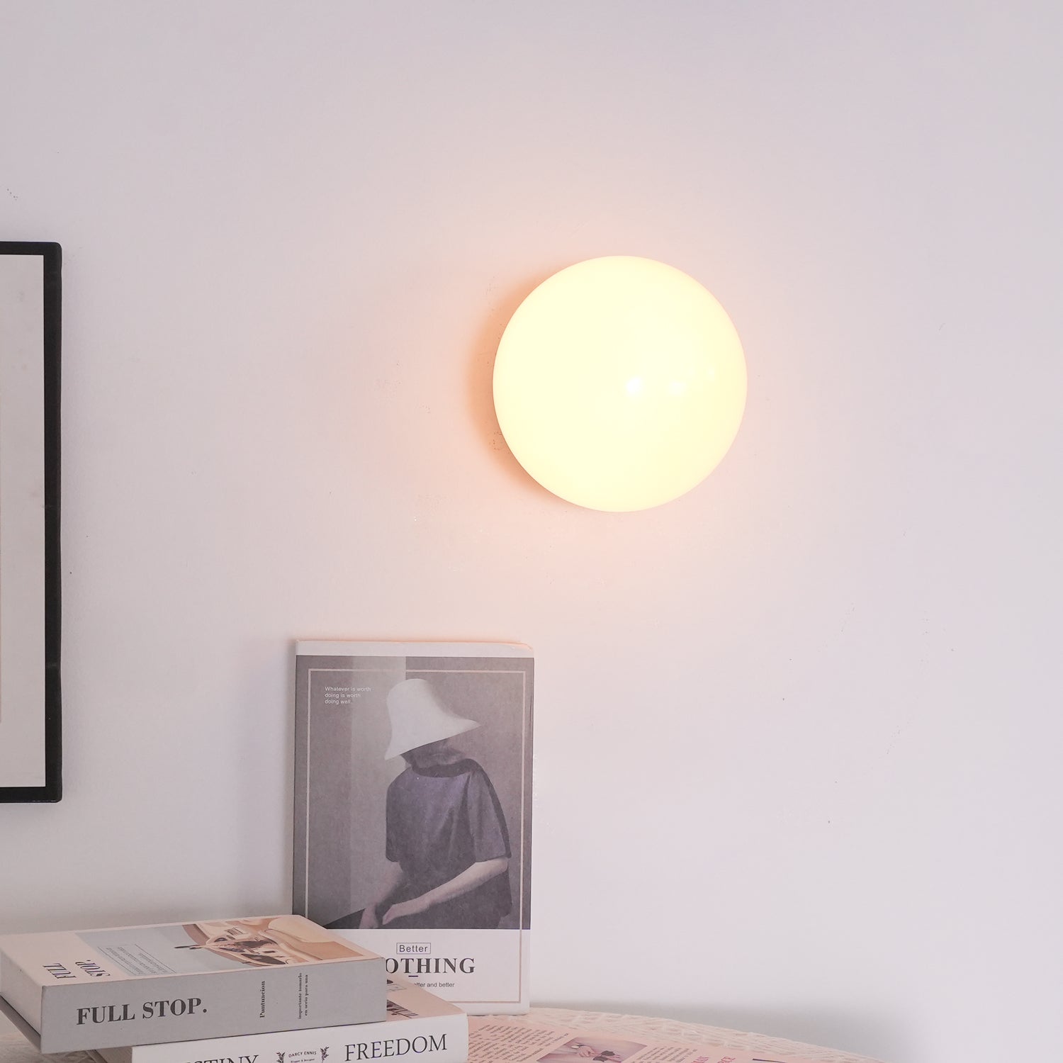 Glazen Wandlamp met Gekleurde Diffuser – Dimbare Armatuur Wand & Plafond Converteerbaar | Sansoti