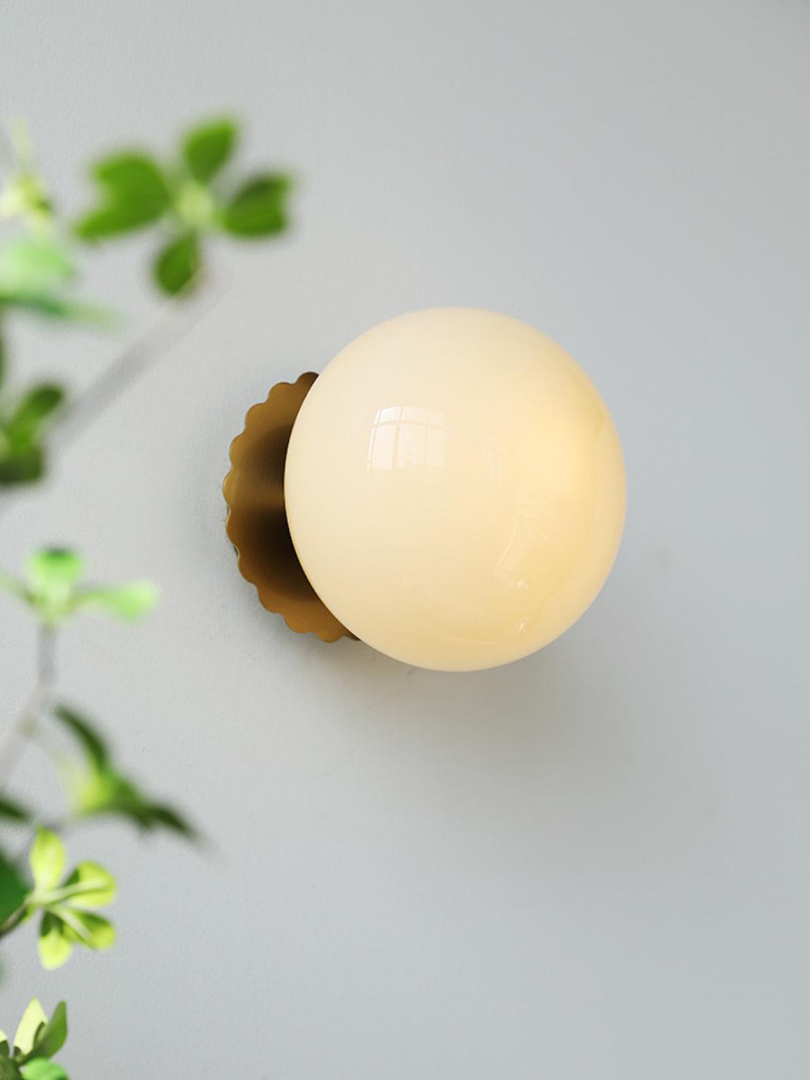 Glazen Wandlamp met Gekleurde Diffuser – Dimbare Armatuur Wand & Plafond Converteerbaar | Sansoti