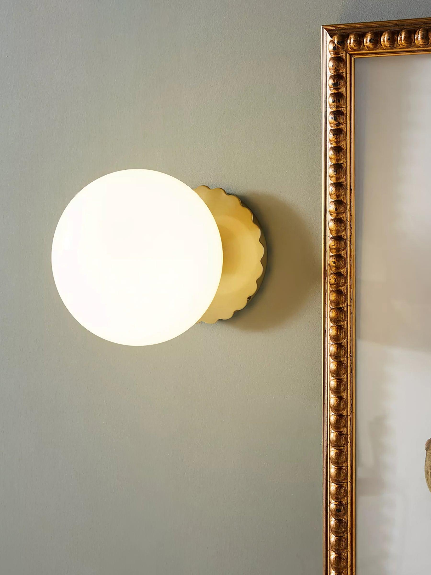 Glazen Wandlamp met Gekleurde Diffuser – Dimbare Armatuur Wand & Plafond Converteerbaar | Sansoti