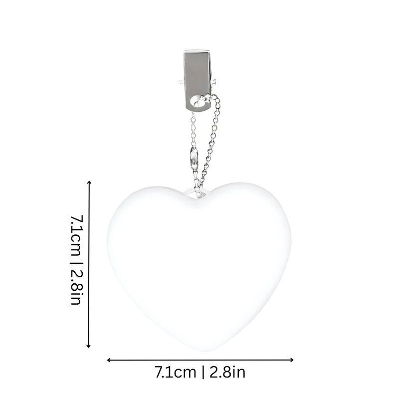 Tasverlichting met Aanraaksensor Hart of Ster Clip-on Lampje Handtas Rugzak LED Zoeklicht Compact Nachtlampje | Sansoti