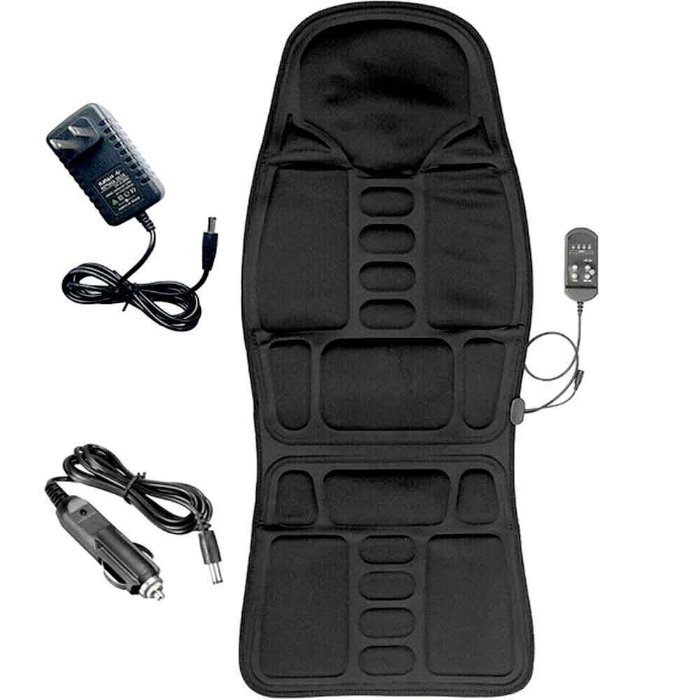 Coussin de massage électrique avec 8 programmes, soutien chauffant pour la nuque et massage shiatsu, pour fauteuil, voiture et maison | Sansoti