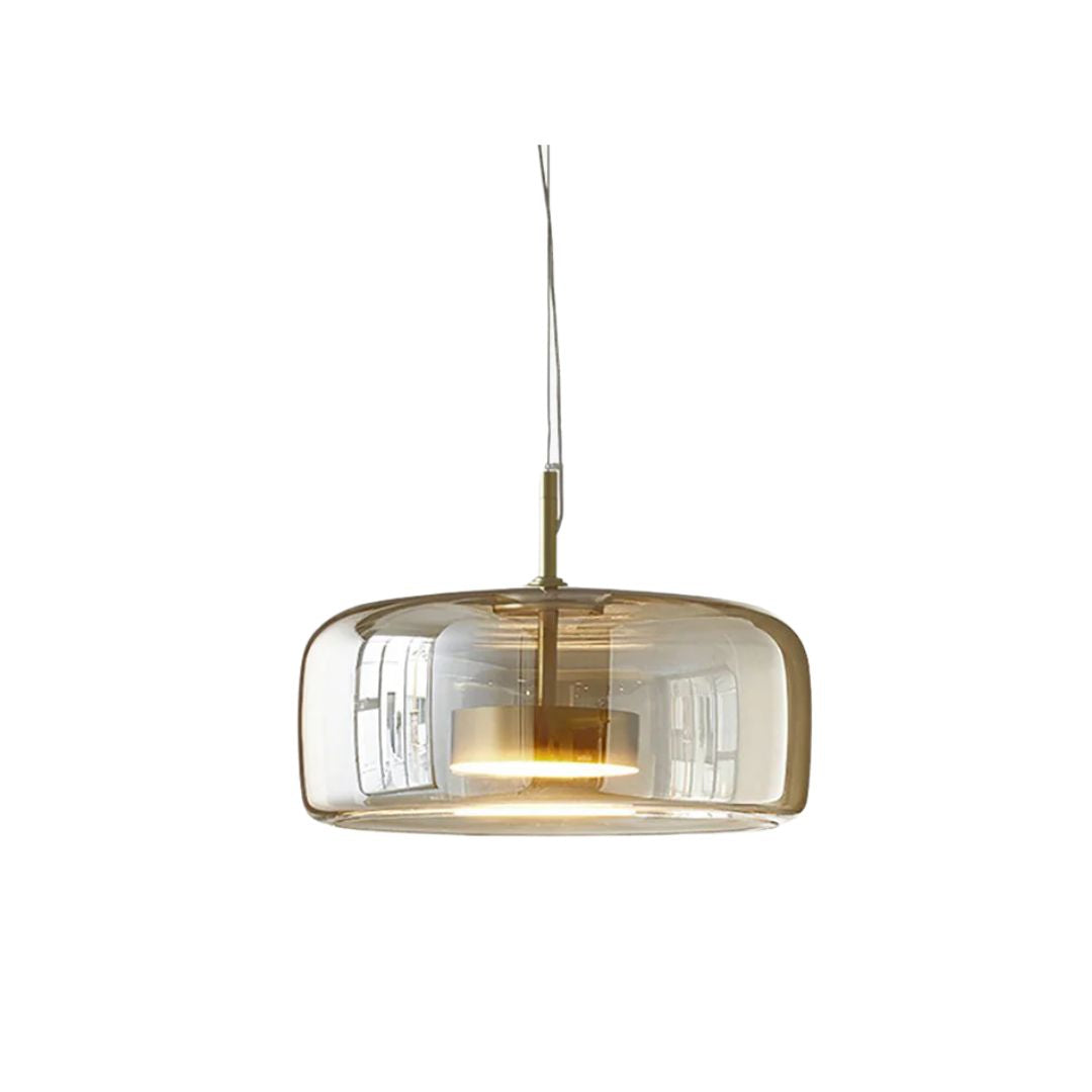 Liodell hanglamp glas messing verstelbaar eettafel woonkamer keuken modern design verlichting | Sansoti