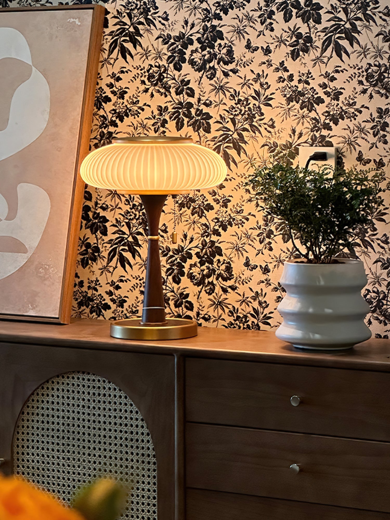 Tafellamp met Paddenstoelkap – Vintage Designverlichting voor Bureaus en Nachtkastjes | Sansoti