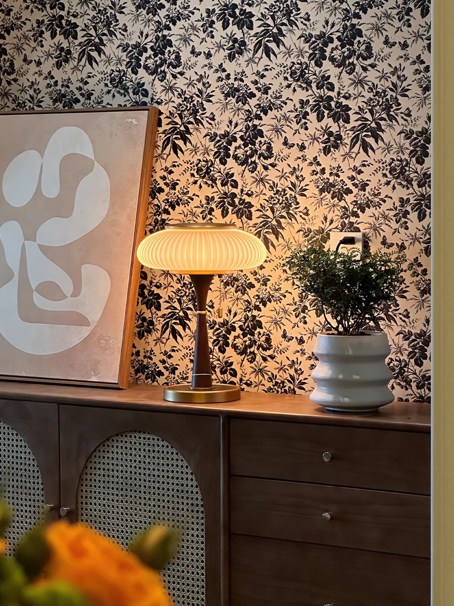 Tafellamp met Paddenstoelkap – Vintage Designverlichting voor Bureaus en Nachtkastjes | Sansoti