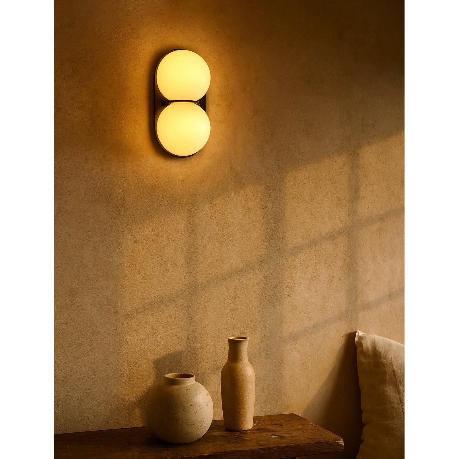 Moderne Dubbele Glazen Wandlamp – Speelse Verlichting met Gekleurde Glazen voor Slaapkamer & Kinderkamer | Sansoti