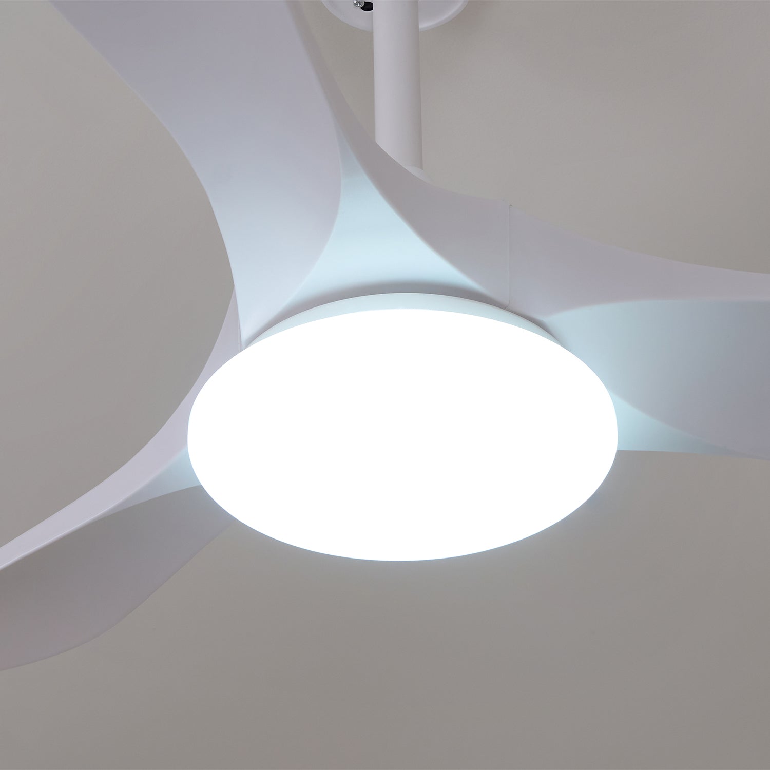 Plafondventilator met Verlichting 42″/52″ Massief Hout LED 6 Snelheden Afstandsbediening DC Motor Draadloze Wandschakelaar Compatible Woonkamer Slaapkamer | Sansoti