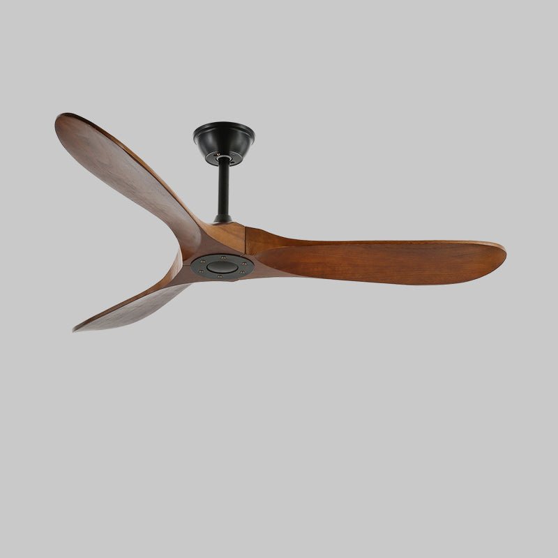 Plafondventilator met Houten Bladen en Stille DC Motor 106-132cm 6 Snelheden Afstandsbediening Klimaatbeheersing voor Woonkamer Slaapkamer Ventilatie | Sansoti
