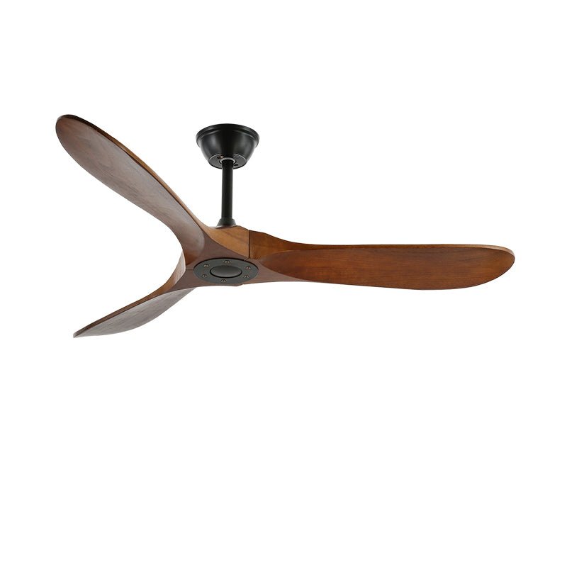 Plafondventilator met Houten Bladen en Stille DC Motor 106-132cm 6 Snelheden Afstandsbediening Klimaatbeheersing voor Woonkamer Slaapkamer Ventilatie | Sansoti