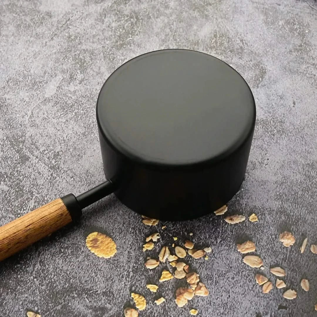 Messlöffel mit Holzgriff, 5-teiliges Set, Küchenlöffel aus Edelstahl zum Backen, Kochen und Abmessen, Premium | Sansoti