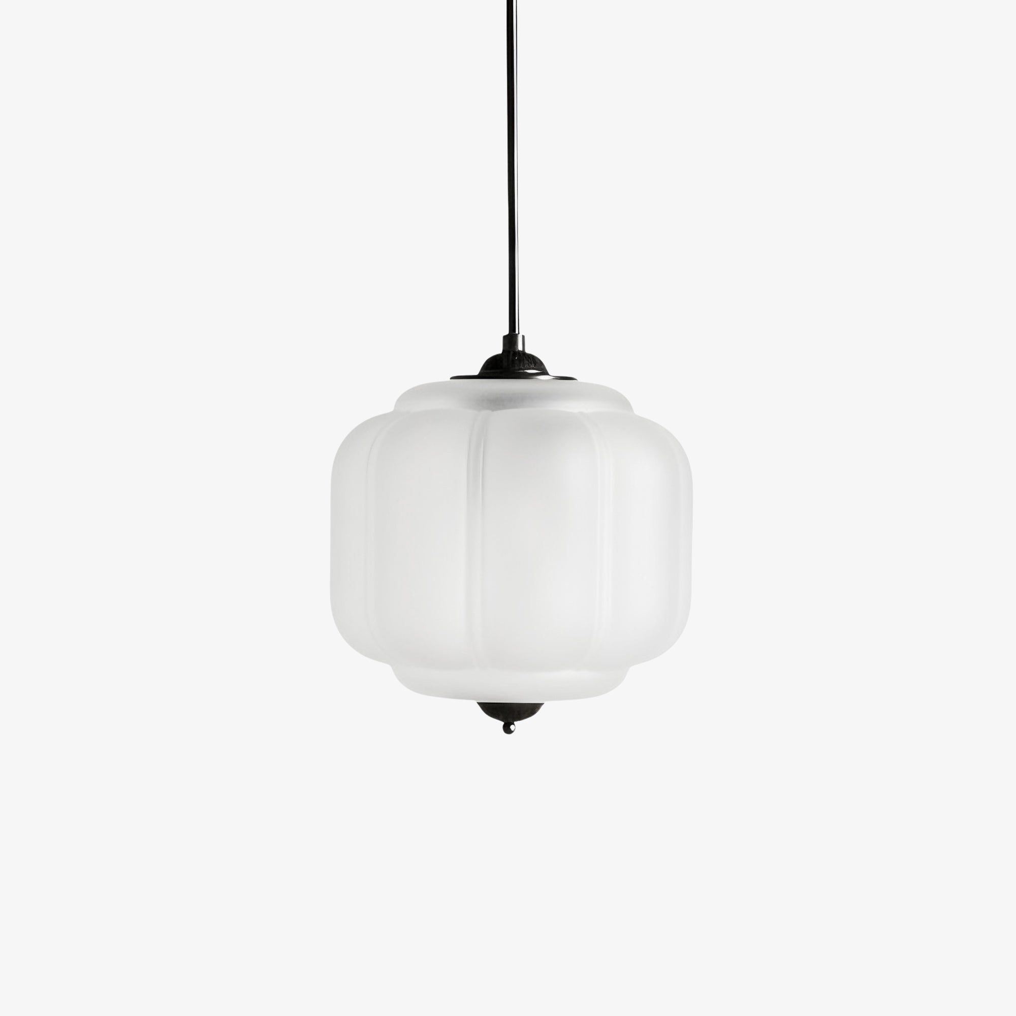 Vintage Melkglazen Hanglamp met Gegolfde Rand – Scandinavische Sfeerverlichting voor Keuken en Slaapkamer | Sansoti