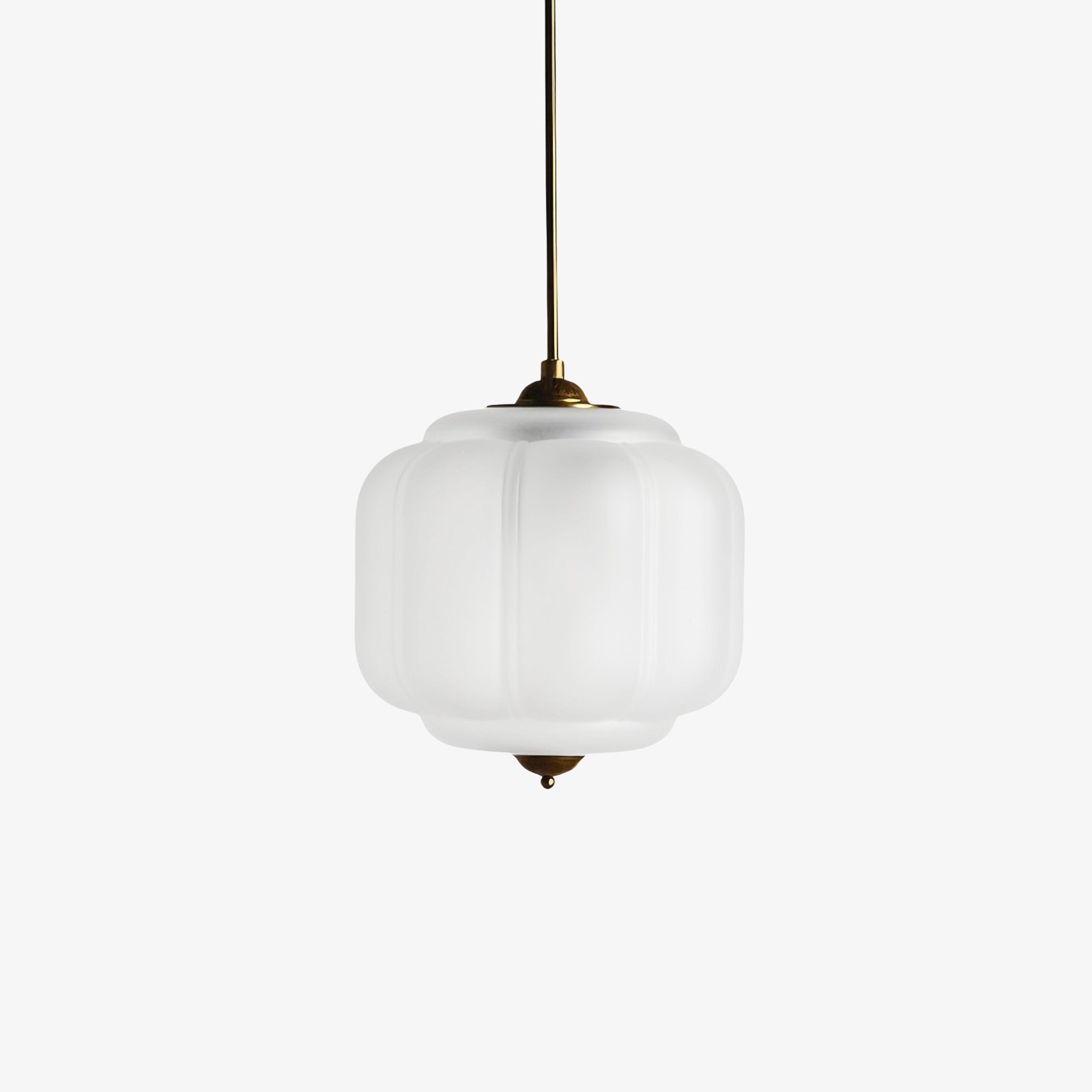 Vintage Melkglazen Hanglamp met Gegolfde Rand – Scandinavische Sfeerverlichting voor Keuken en Slaapkamer | Sansoti