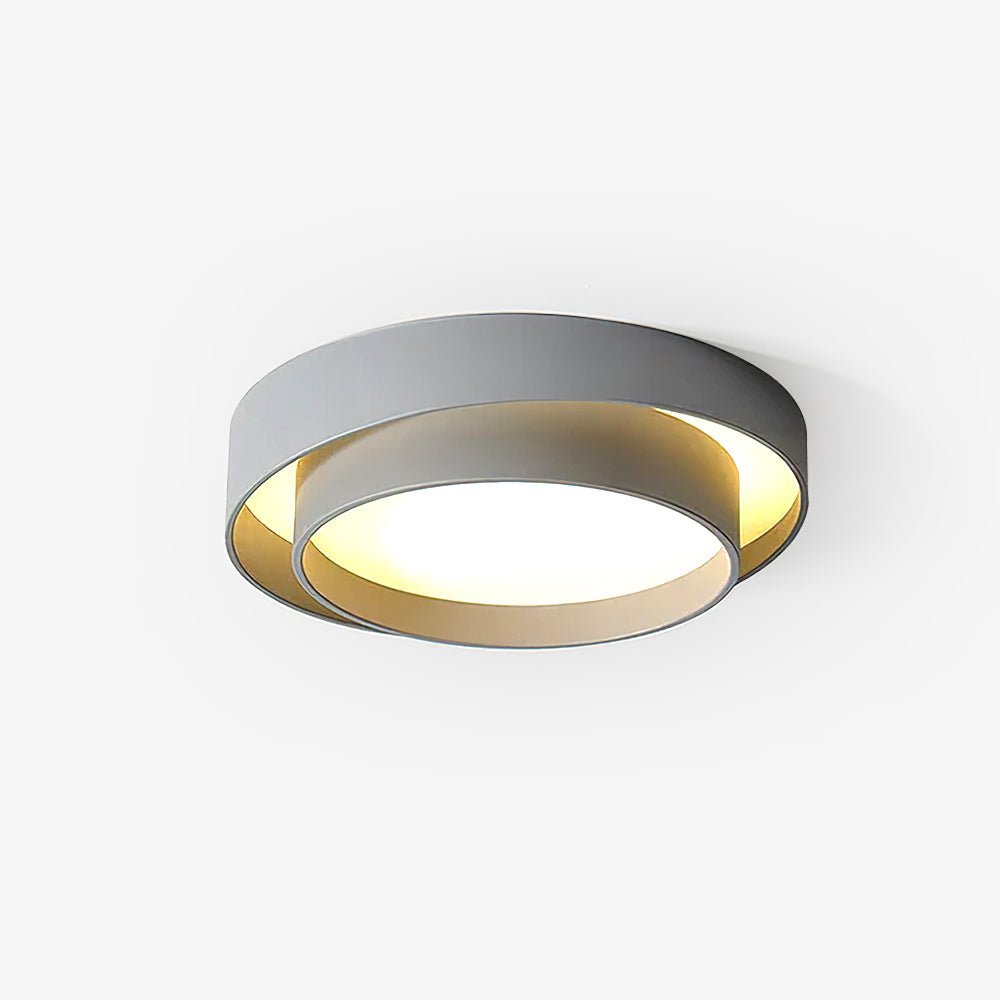 Plafondlamp Cilinder IJzer Acryl Wit Grijs Zwart Woonkamer Slaapkamer LED 3000K 4000K 6000K Ø40 Ø50 Ø60cm Plafonnière Dimbaar | Sansoti