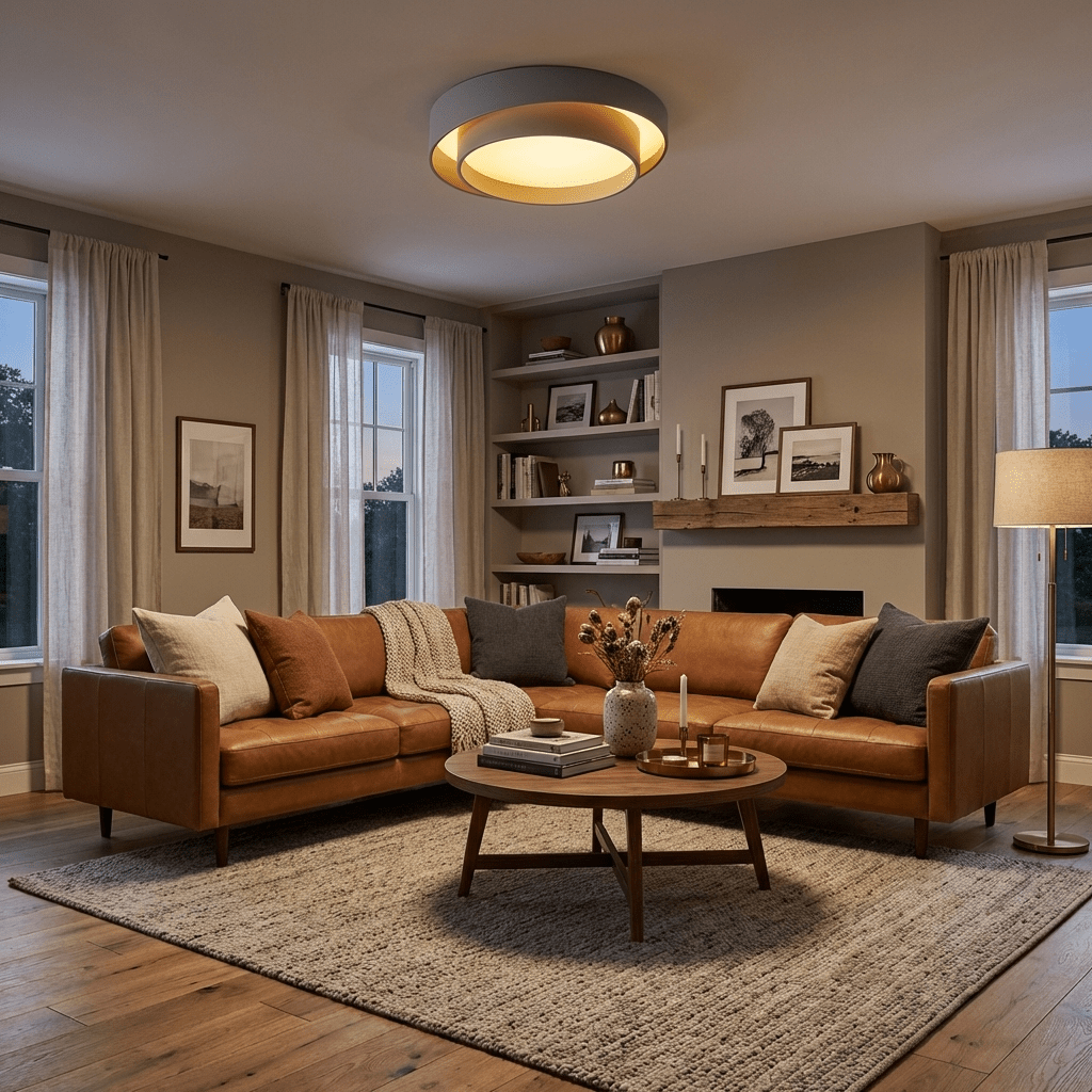 Plafondlamp Cilinder IJzer Acryl Wit Grijs Zwart Woonkamer Slaapkamer LED 3000K 4000K 6000K Ø40 Ø50 Ø60cm Plafonnière Dimbaar | Sansoti