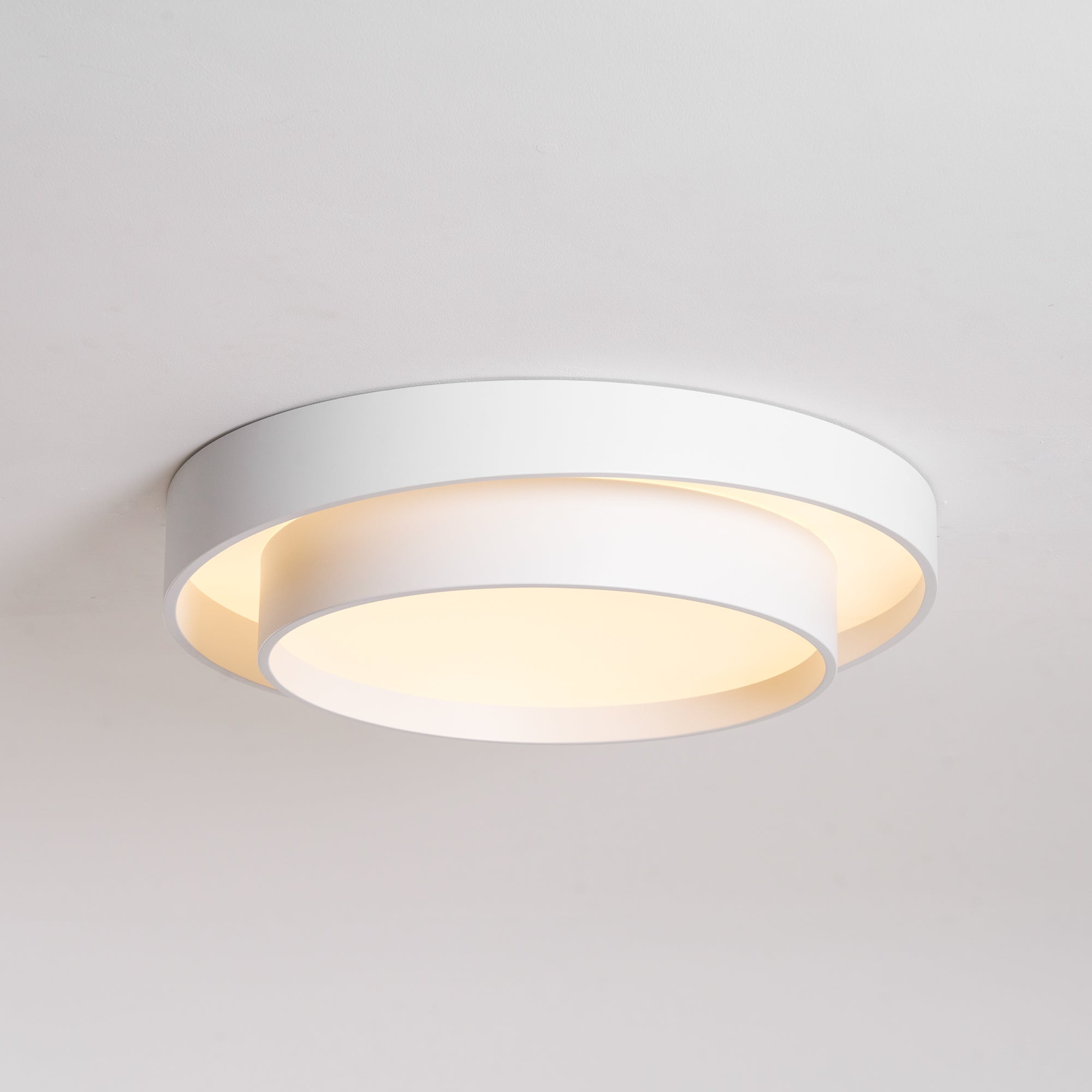 Plafondlamp Cilinder IJzer Acryl Wit Grijs Zwart Woonkamer Slaapkamer LED 3000K 4000K 6000K Ø40 Ø50 Ø60cm Plafonnière Dimbaar | Sansoti