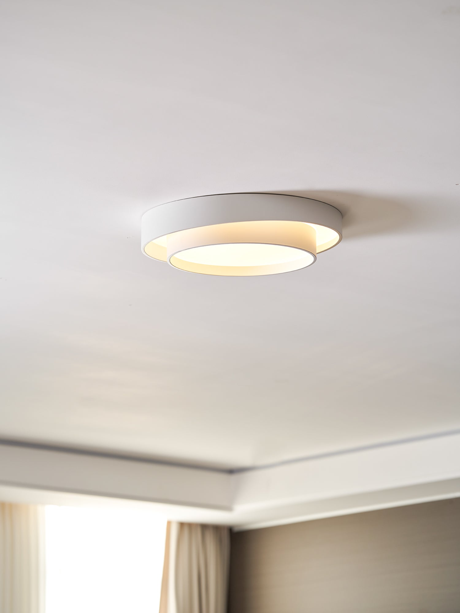 Plafondlamp Cilinder IJzer Acryl Wit Grijs Zwart Woonkamer Slaapkamer LED 3000K 4000K 6000K Ø40 Ø50 Ø60cm Plafonnière Dimbaar | Sansoti
