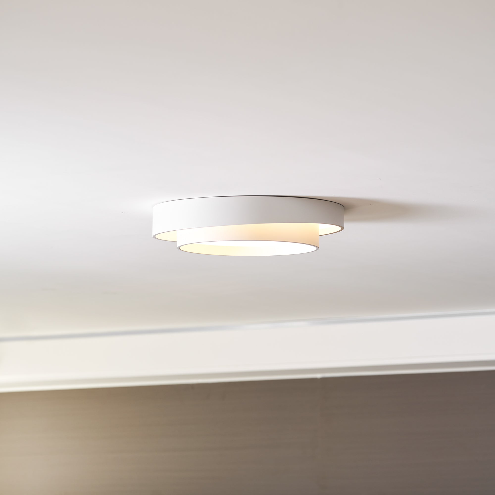 Plafondlamp Cilinder IJzer Acryl Wit Grijs Zwart Woonkamer Slaapkamer LED 3000K 4000K 6000K Ø40 Ø50 Ø60cm Plafonnière Dimbaar | Sansoti