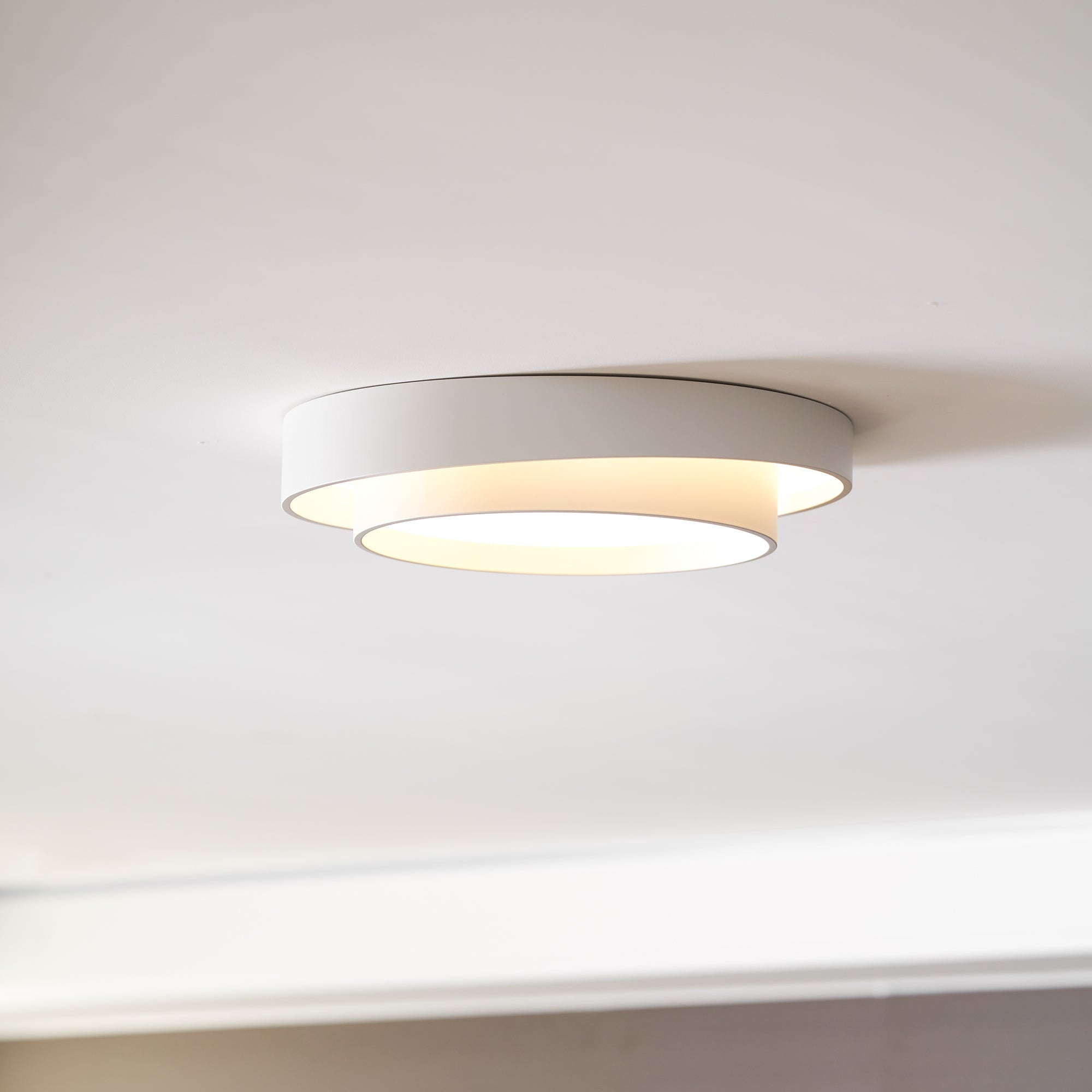 Plafondlamp Cilinder IJzer Acryl Wit Grijs Zwart Woonkamer Slaapkamer LED 3000K 4000K 6000K Ø40 Ø50 Ø60cm Plafonnière Dimbaar | Sansoti