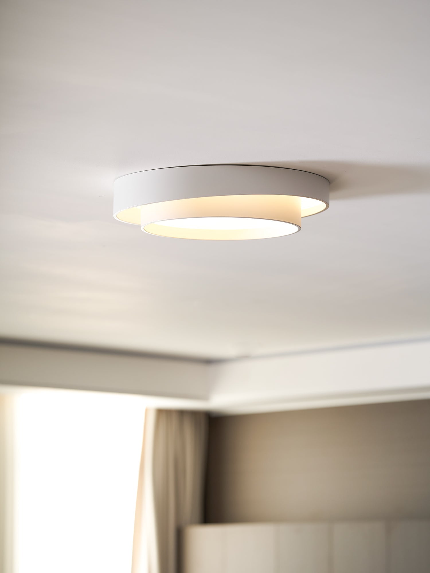 Plafondlamp Cilinder IJzer Acryl Wit Grijs Zwart Woonkamer Slaapkamer LED 3000K 4000K 6000K Ø40 Ø50 Ø60cm Plafonnière Dimbaar | Sansoti
