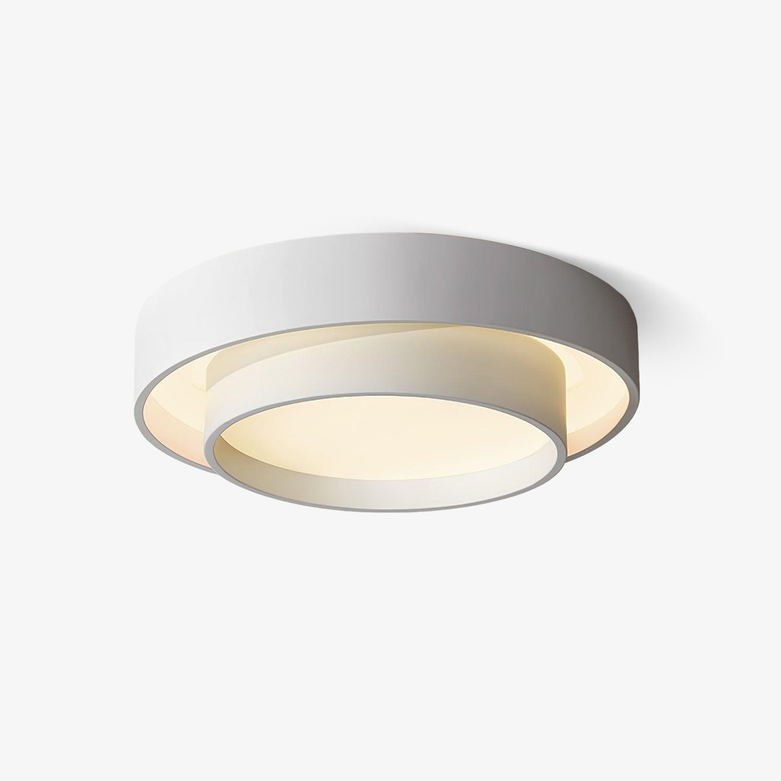 Plafondlamp Cilinder IJzer Acryl Wit Grijs Zwart Woonkamer Slaapkamer LED 3000K 4000K 6000K Ø40 Ø50 Ø60cm Plafonnière Dimbaar | Sansoti