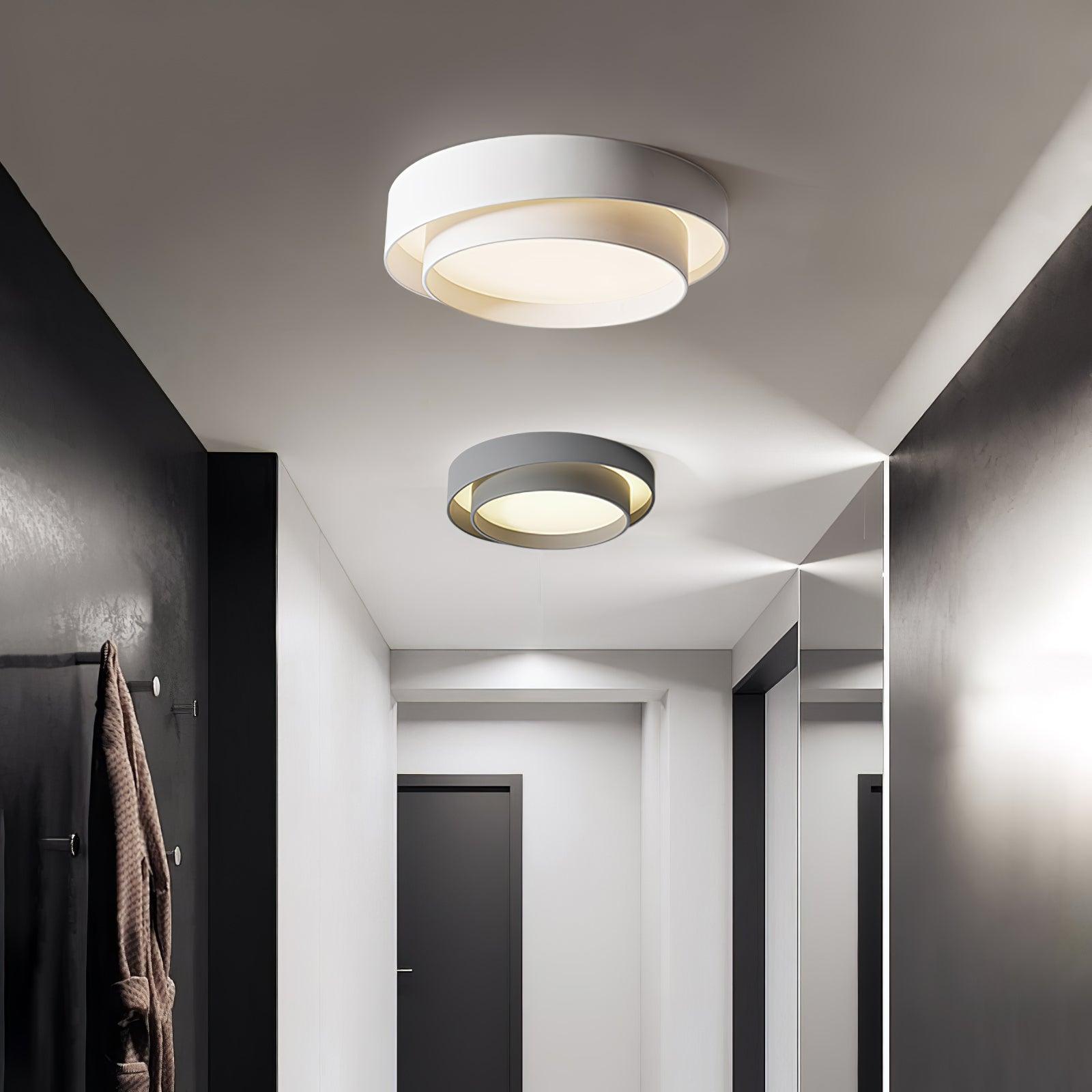 Plafondlamp Cilinder IJzer Acryl Wit Grijs Zwart Woonkamer Slaapkamer LED 3000K 4000K 6000K Ø40 Ø50 Ø60cm Plafonnière Dimbaar | Sansoti