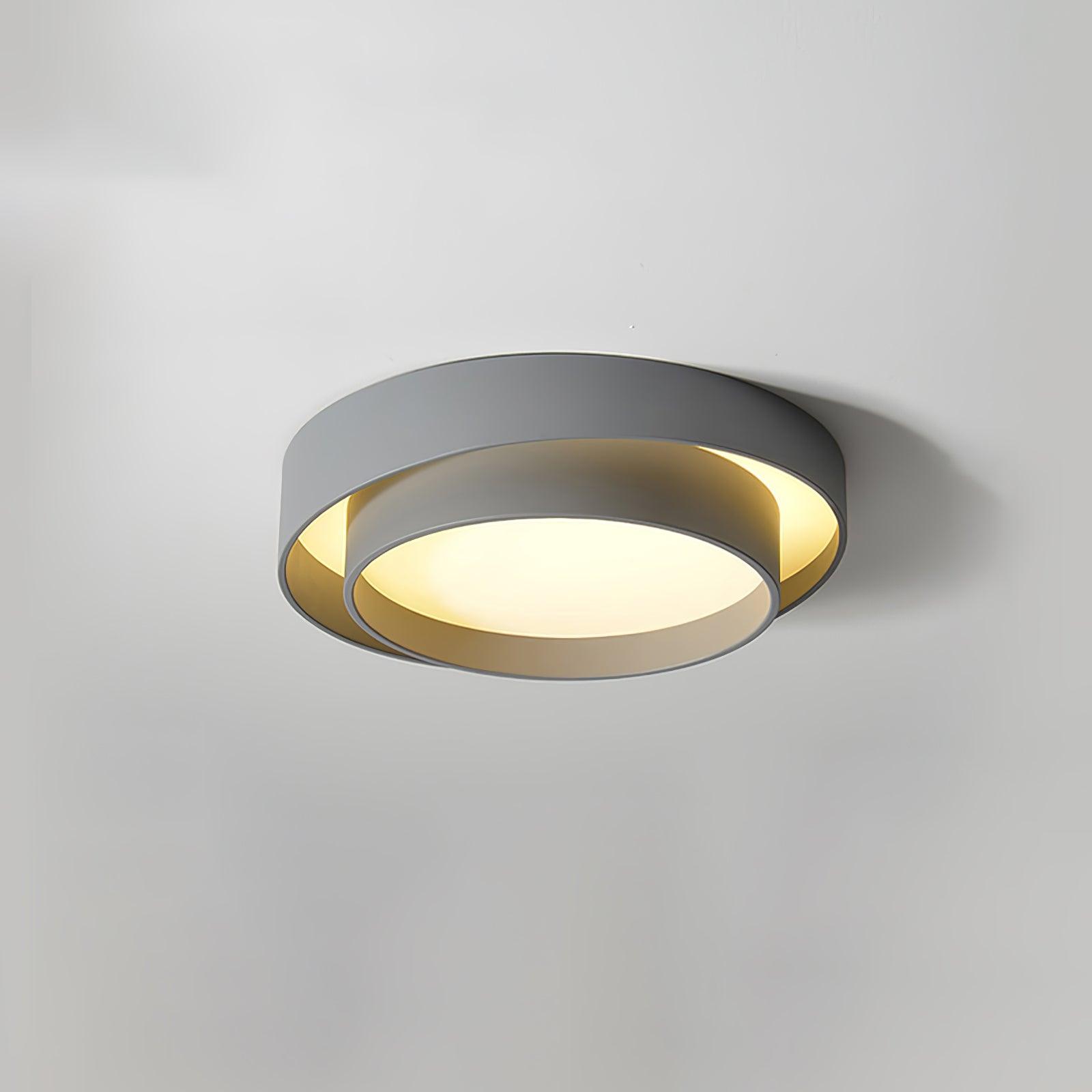 Plafondlamp Cilinder IJzer Acryl Wit Grijs Zwart Woonkamer Slaapkamer LED 3000K 4000K 6000K Ø40 Ø50 Ø60cm Plafonnière Dimbaar | Sansoti