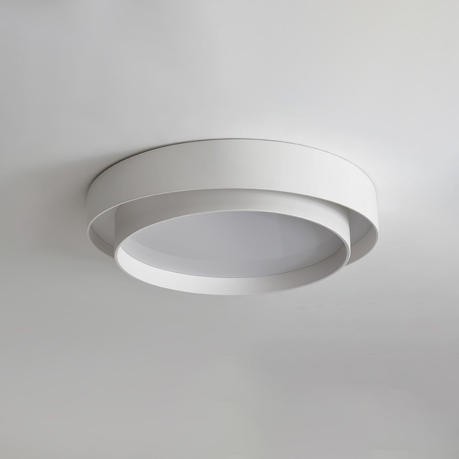 Plafondlamp Cilinder IJzer Acryl Wit Grijs Zwart Woonkamer Slaapkamer LED 3000K 4000K 6000K Ø40 Ø50 Ø60cm Plafonnière Dimbaar | Sansoti