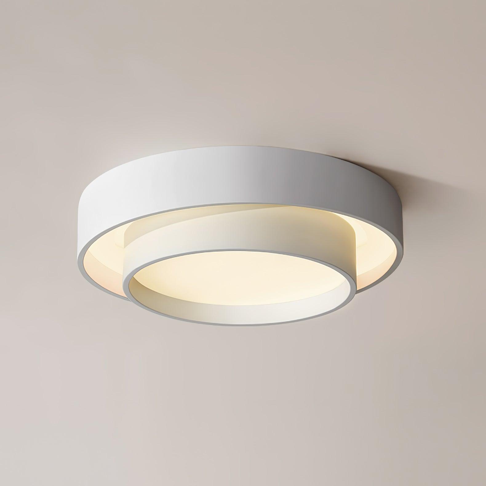 Plafondlamp Cilinder IJzer Acryl Wit Grijs Zwart Woonkamer Slaapkamer LED 3000K 4000K 6000K Ø40 Ø50 Ø60cm Plafonnière Dimbaar | Sansoti