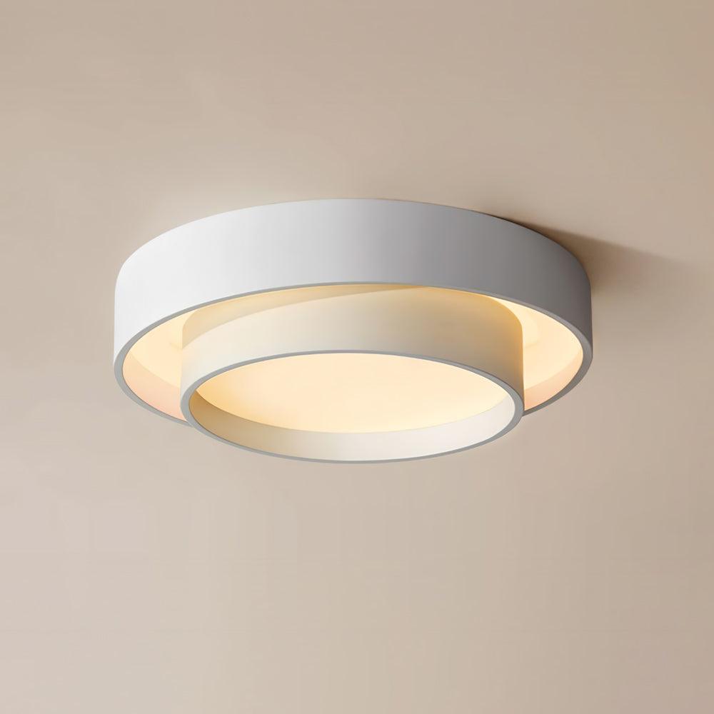 Plafondlamp Cilinder IJzer Acryl Wit Grijs Zwart Woonkamer Slaapkamer LED 3000K 4000K 6000K Ø40 Ø50 Ø60cm Plafonnière Dimbaar | Sansoti
