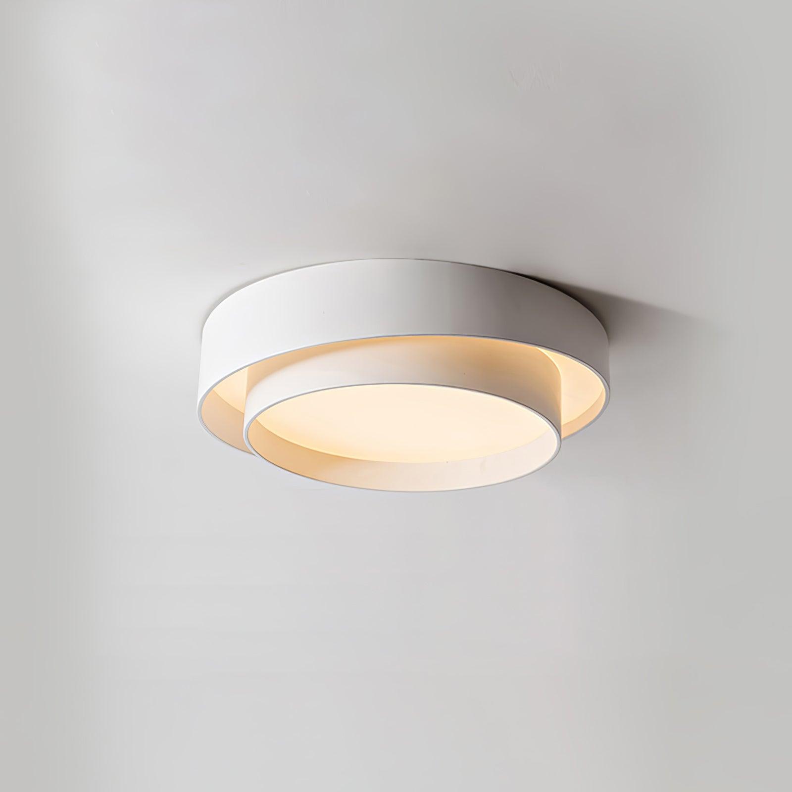 Plafondlamp Cilinder IJzer Acryl Wit Grijs Zwart Woonkamer Slaapkamer LED 3000K 4000K 6000K Ø40 Ø50 Ø60cm Plafonnière Dimbaar | Sansoti