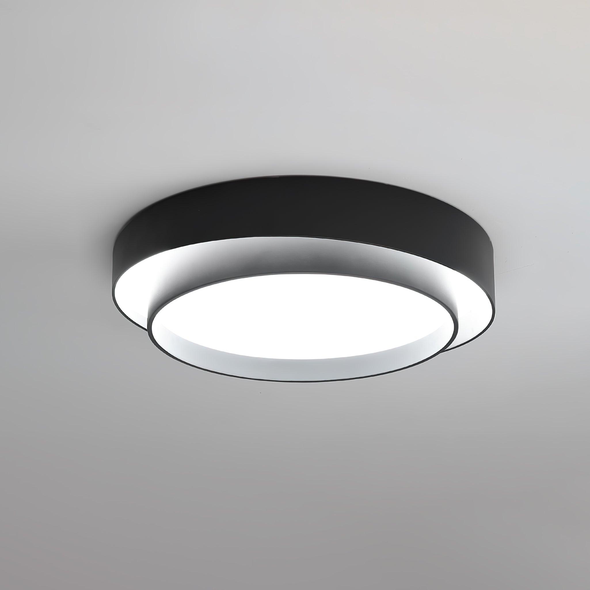 Plafondlamp Cilinder IJzer Acryl Wit Grijs Zwart Woonkamer Slaapkamer LED 3000K 4000K 6000K Ø40 Ø50 Ø60cm Plafonnière Dimbaar | Sansoti