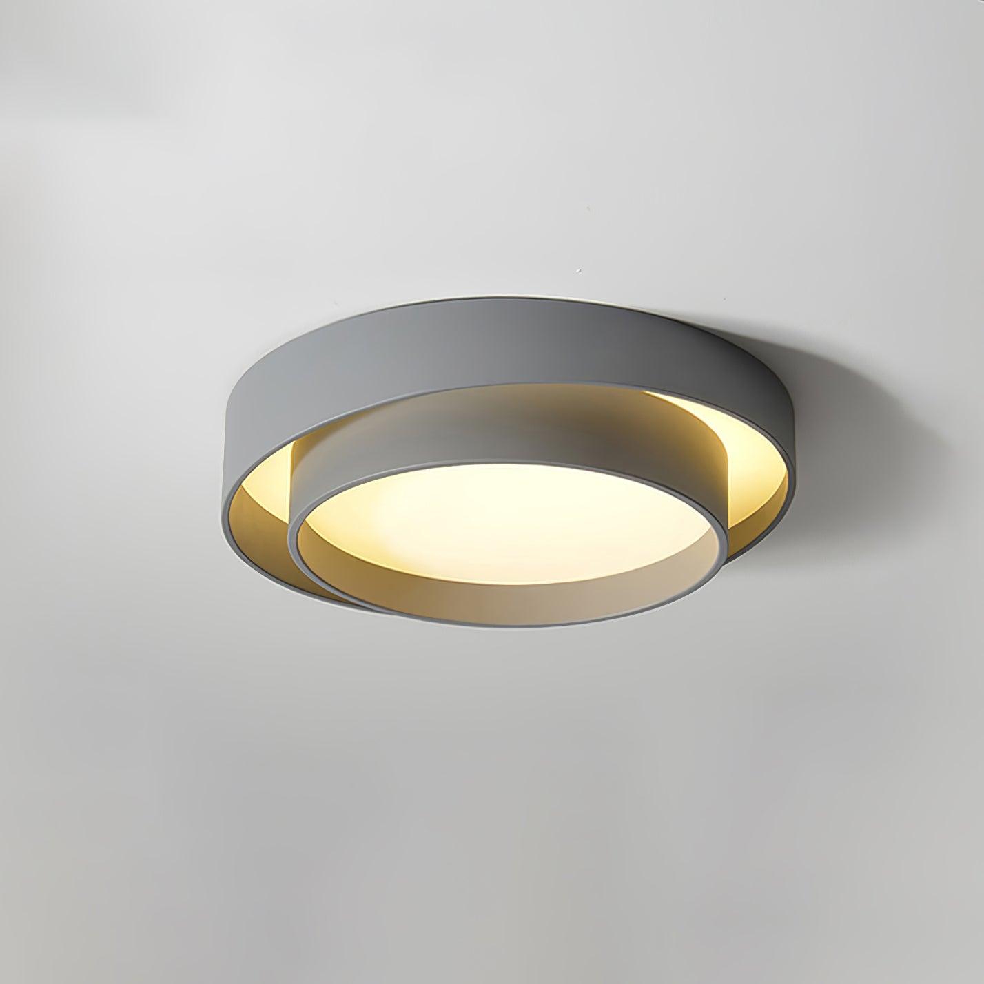 Plafondlamp Cilinder IJzer Acryl Wit Grijs Zwart Woonkamer Slaapkamer LED 3000K 4000K 6000K Ø40 Ø50 Ø60cm Plafonnière Dimbaar | Sansoti