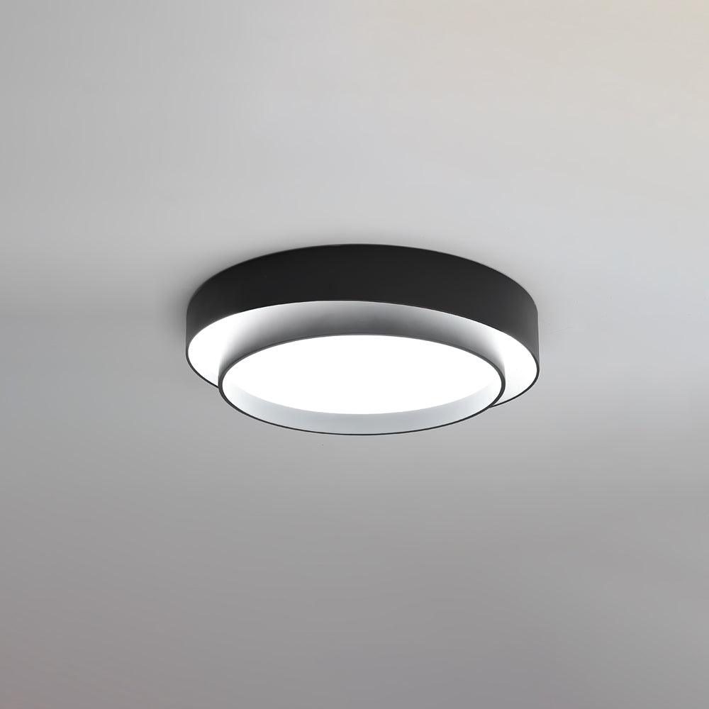 Plafondlamp Cilinder IJzer Acryl Wit Grijs Zwart Woonkamer Slaapkamer LED 3000K 4000K 6000K Ø40 Ø50 Ø60cm Plafonnière Dimbaar | Sansoti