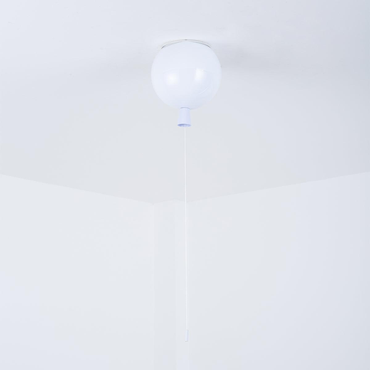 Ballonlampe Deckenleuchte Kunststoff Weiß Blau Rosa Orange Kinderzimmer Wohnzimmer Ø25 Ø30 Ø35cm Hängelampe Verspielter Zugschnur | Restfield