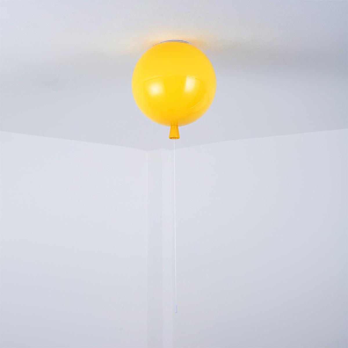Ballonlampe Deckenleuchte Kunststoff Weiß Blau Rosa Orange Kinderzimmer Wohnzimmer Ø25 Ø30 Ø35cm Hängelampe Verspielter Zugschnur | Restfield