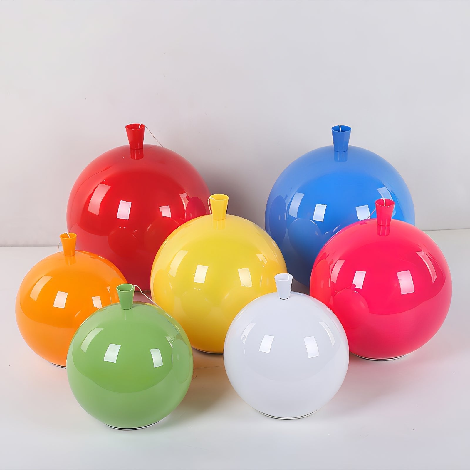 Ballonlampe Deckenleuchte Kunststoff Weiß Blau Rosa Orange Kinderzimmer Wohnzimmer Ø25 Ø30 Ø35cm Hängelampe Verspielter Zugschnur | Restfield