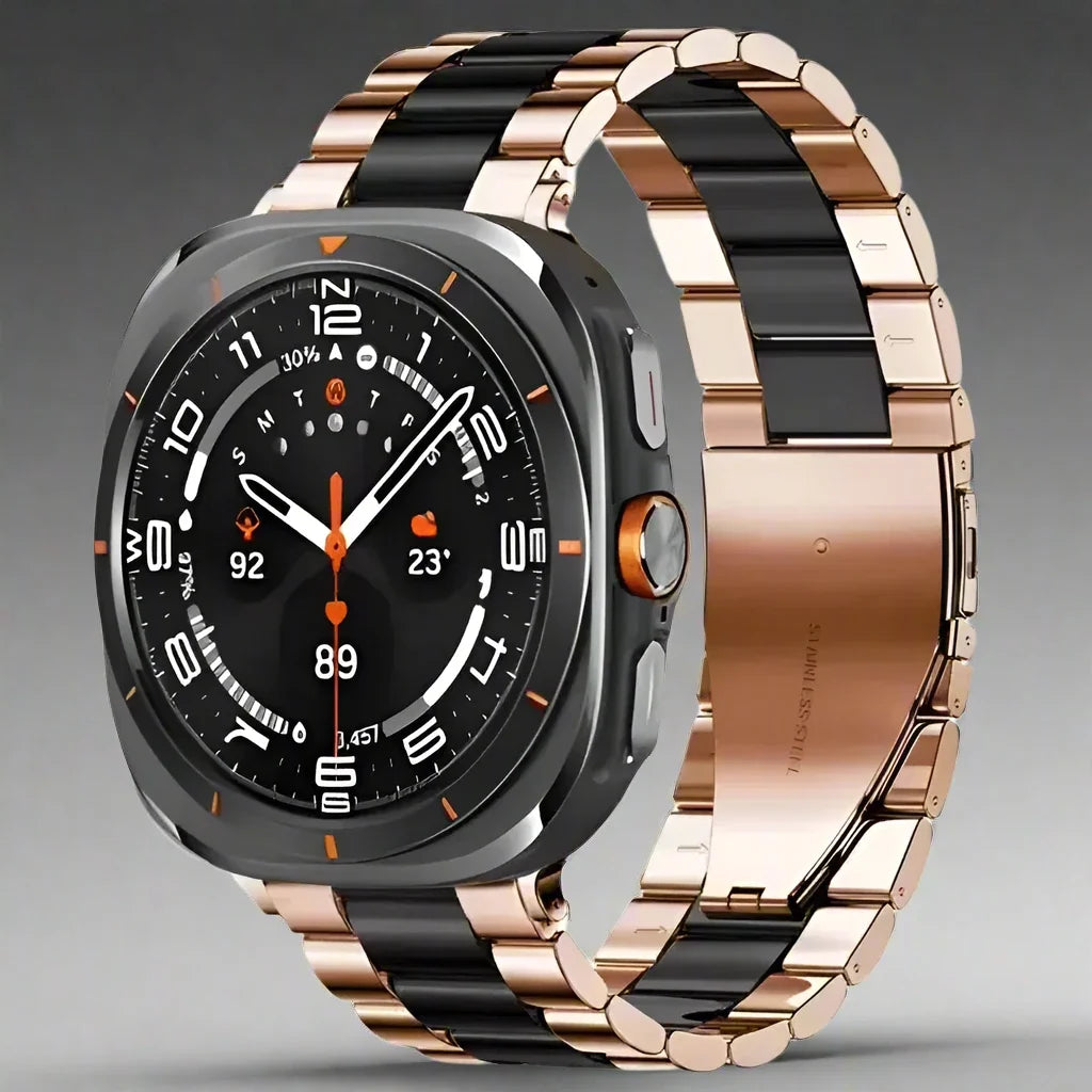 Stainless Steel Watch Band 47mm Smartwatch Metal Band Premium Finish Adjustable Wristband Elegant | Sansoti